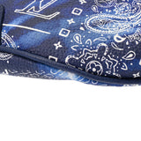 LOUIS VUITTON ルイヴィトン モノグラムバンダナ ディスカバリー バムバッグ PM ブルー系 M20587 メンズ レザー ボディバッグ Aランク 中古 銀蔵
