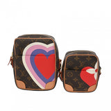 LOUIS VUITTON ルイヴィトン モノグラムゲームオン パナムセット 2個セット ブラウン M57450 レディース モノグラムキャンバス ショルダーバッグ Aランク 中古 銀蔵