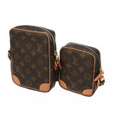LOUIS VUITTON ルイヴィトン モノグラムゲームオン パナムセット 2個セット ブラウン M57450 レディース モノグラムキャンバス ショルダーバッグ Aランク 中古 銀蔵