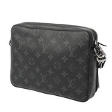 LOUIS VUITTON ルイヴィトン モノグラムエクリプス トリオメッセンジャー ブラック/グレー M69443 メンズ モノグラムキャンバス ショルダーバッグ ABランク 中古 銀蔵