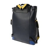 LOUIS VUITTON ルイヴィトン エピ クリストファー PM ノワール/ネイビー/イエロー M55111 メンズ エピレザー/ダミエキャンバス リュック・デイパック Aランク 中古 銀蔵