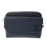 LOUIS VUITTON ルイヴィトン LVアエログラム ファストライン メッセンジャー ネイビー M22611 メンズ グレインカーフレザー ショルダーバッグ Aランク 中古 銀蔵