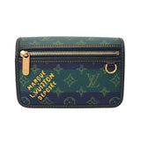 LOUIS VUITTON ルイヴィトン モノグラムヘリテージ ボスフォール ウェアラブル ウォレット ブルーストライプ M15173 メンズ モノグラムキャンバス ショルダーバッグ Aランク 中古 銀蔵