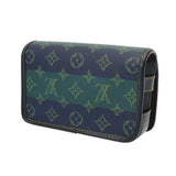LOUIS VUITTON ルイヴィトン モノグラムヘリテージ ボスフォール ウェアラブル ウォレット ブルーストライプ M15173 メンズ モノグラムキャンバス ショルダーバッグ Aランク 中古 銀蔵