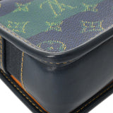LOUIS VUITTON ルイヴィトン モノグラムヘリテージ ボスフォール ウェアラブル ウォレット ブルーストライプ M15173 メンズ モノグラムキャンバス ショルダーバッグ Aランク 中古 銀蔵