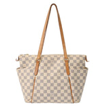 LOUIS VUITTON ルイヴィトン ダミエアズール トータリー PM ホワイト N51261 レディース ダミエアズールキャンバス トートバッグ Bランク 中古 銀蔵