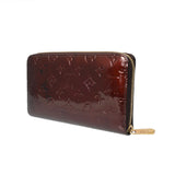 LOUIS VUITTON ルイヴィトン ヴェルニ ジッピー オーガナイザー アマラント M93610 ユニセックス モノグラムヴェルニ 長財布 Bランク 中古 銀蔵