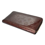 LOUIS VUITTON ルイヴィトン ヴェルニ ジッピー オーガナイザー アマラント M93610 ユニセックス モノグラムヴェルニ 長財布 Bランク 中古 銀蔵