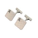 LOUIS VUITTON ルイヴィトン ブトン ドゥ マンシェット シャンゼリゼ シルバー M65043 メンズ スチール ラッカー カフス Aランク 中古 銀蔵
