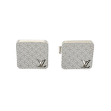 LOUIS VUITTON ルイヴィトン ブトン ドゥ マンシェット シャンゼリゼ シルバー M65043 メンズ スチール ラッカー カフス Aランク 中古 銀蔵