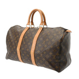 LOUIS VUITTON ルイヴィトン モノグラム キーポル 45 ブラウン M41428 ユニセックス モノグラムキャンバス ボストンバッグ Bランク 中古 銀蔵