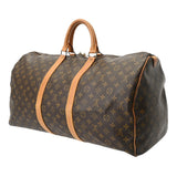 LOUIS VUITTON ルイヴィトン モノグラム キーポル 55 ブラウン M41424 ユニセックス モノグラムキャンバス ボストンバッグ Bランク 中古 銀蔵