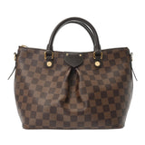 LOUIS VUITTON ルイヴィトン ダミエ シエナ PM ブラウン N41545 レディース ダミエキャンバス ハンドバッグ Bランク 中古 銀蔵