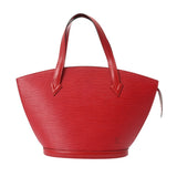 LOUIS VUITTON ルイヴィトン エピ サンジャック カスティリアンレッド M52277 レディース エピレザー ハンドバッグ Aランク 中古 銀蔵