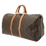 LOUIS VUITTON ルイヴィトン モノグラム キーポル バンドリエール 55 ブラウン M41414 ユニセックス モノグラムキャンバス ボストンバッグ Bランク 中古 銀蔵