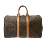 LOUIS VUITTON ルイヴィトン モノグラム キーポル 45 ブラウン M41428 ユニセックス モノグラムキャンバス ボストンバッグ Bランク 中古 銀蔵