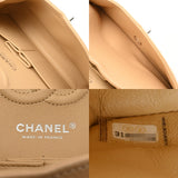 CHANEL シャネル マトラッセ チェーンショルダー 23cm Wフラップ ベージュ A01113 レディース キャビアスキン ショルダーバッグ Aランク 中古 銀蔵