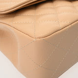 CHANEL シャネル マトラッセ チェーンショルダー 23cm Wフラップ ベージュ A01113 レディース キャビアスキン ショルダーバッグ Aランク 中古 銀蔵