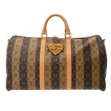 LOUIS VUITTON ルイヴィトン モノグラムストライプ キーポル バンドリエール 50 NIGOコラボ M45967 ユニセックス モノグラムキャンバス ボストンバッグ Aランク 中古 銀蔵
