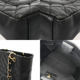 CHANEL シャネル マトラッセ PST プチショッピングトート ブラック A50994 レディース キャビアスキン トートバッグ Aランク 中古 銀蔵