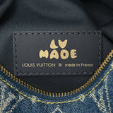 LOUIS VUITTON ルイヴィトン モノグラムデニム ジャパニーズクルーザーNIGOコラボ ブルー M45970 レディース モノグラムデニム トリヨンレザー ハンドバッグ Aランク 中古 銀蔵