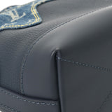 LOUIS VUITTON ルイヴィトン モノグラムデニム ジャパニーズクルーザーNIGOコラボ ブルー M45970 レディース モノグラムデニム トリヨンレザー ハンドバッグ Aランク 中古 銀蔵