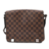 LOUIS VUITTON ルイヴィトン ダミエ ディストリクトPM NM ブラウン N41031 メンズ ダミエキャンバス ショルダーバッグ ABランク 中古 銀蔵