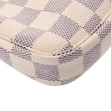 LOUIS VUITTON ルイヴィトン ダミエアズール ミニ ポシェット アクセソワール ホワイト N58010 レディース ダミエアズールキャンバス アクセサリーポーチ ABランク 中古 銀蔵