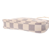 LOUIS VUITTON ルイヴィトン ダミエアズール ミニ ポシェット アクセソワール ホワイト N58010 レディース ダミエアズールキャンバス アクセサリーポーチ ABランク 中古 銀蔵