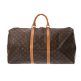 LOUIS VUITTON ルイヴィトン モノグラム キーポル 55 ブラウン M41424 ユニセックス モノグラムキャンバス ボストンバッグ Bランク 中古 銀蔵