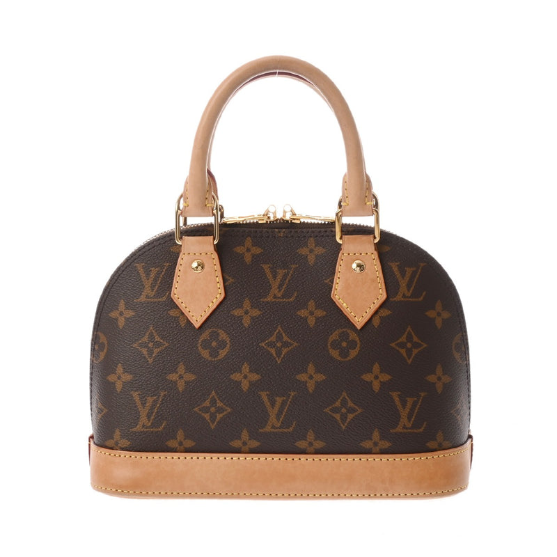 【美品】LOUIS VUITTON アルマBB モノグラム　ハンドバッグ ルイヴィトン アルマ BB 2WAY モノグラム ブラウン レディース