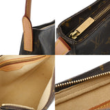 LOUIS VUITTON ルイヴィトン モノグラム ルーピング MM ブラウン M51146 レディース モノグラムキャンバス ショルダーバッグ ABランク 中古 銀蔵