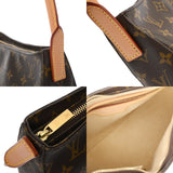 LOUIS VUITTON ルイヴィトン モノグラム ルーピング MM ブラウン M51146 レディース モノグラムキャンバス ショルダーバッグ ABランク 中古 銀蔵