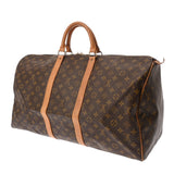 LOUIS VUITTON ルイヴィトン モノグラム キーポル 55 ブラウン M41424 ユニセックス モノグラムキャンバス ボストンバッグ Bランク 中古 銀蔵