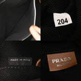 PRADA プラダ カナパトート ブラック 1BG163 レディース キャンバス トートバッグ Aランク 中古 銀蔵