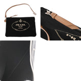 PRADA プラダ カナパトート ブラック 1BG163 レディース キャンバス トートバッグ Aランク 中古 銀蔵