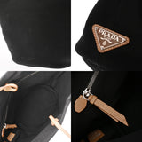 PRADA プラダ カナパトート ブラック 1BG163 レディース キャンバス トートバッグ Aランク 中古 銀蔵