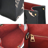 LOUIS VUITTON ルイヴィトン モノグラムアンプラント オンザゴー PM 2WAY ブラック/ベージュ M45659 レディース レザー ハンドバッグ ABランク 中古 銀蔵