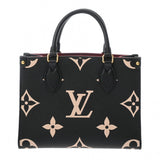 LOUIS VUITTON ルイヴィトン モノグラムアンプラント オンザゴー PM 2WAY ブラック/ベージュ M45659 レディース レザー ハンドバッグ ABランク 中古 銀蔵