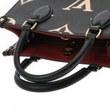 LOUIS VUITTON ルイヴィトン モノグラムアンプラント オンザゴー PM 2WAY ブラック/ベージュ M45659 レディース レザー ハンドバッグ ABランク 中古 銀蔵