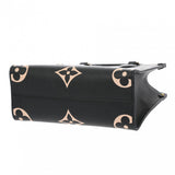 LOUIS VUITTON ルイヴィトン モノグラムアンプラント オンザゴー PM 2WAY ブラック/ベージュ M45659 レディース レザー ハンドバッグ ABランク 中古 銀蔵