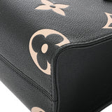 LOUIS VUITTON ルイヴィトン モノグラムアンプラント オンザゴー PM 2WAY ブラック/ベージュ M45659 レディース レザー ハンドバッグ ABランク 中古 銀蔵