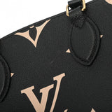 LOUIS VUITTON ルイヴィトン モノグラムアンプラント オンザゴー PM 2WAY ブラック/ベージュ M45659 レディース レザー ハンドバッグ ABランク 中古 銀蔵