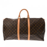 LOUIS VUITTON ルイヴィトン モノグラム キーポル 55 ブラウン M41424 ユニセックス モノグラムキャンバス ボストンバッグ ABランク 中古 銀蔵
