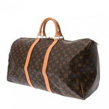 LOUIS VUITTON ルイヴィトン モノグラム キーポル 55 ブラウン M41424 ユニセックス モノグラムキャンバス ボストンバッグ ABランク 中古 銀蔵