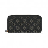 LOUIS VUITTON ルイヴィトン モノグラムマヒナ ジッピーウォレット ブラック M82645 レディース マヒナレザー 長財布 Aランク 中古 銀蔵