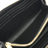 LOUIS VUITTON ルイヴィトン モノグラムマヒナ ジッピーウォレット ブラック M82645 レディース マヒナレザー 長財布 Aランク 中古 銀蔵