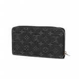 LOUIS VUITTON ルイヴィトン モノグラムデニム ジッピーウォレット ノワール M95614 ユニセックス デニム 長財布 ABランク 中古 銀蔵