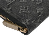 LOUIS VUITTON ルイヴィトン モノグラムデニム ジッピーウォレット ノワール M95614 ユニセックス デニム 長財布 ABランク 中古 銀蔵