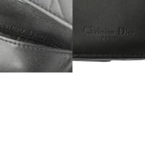 CHRISTIAN DIOR クリスチャンディオール カナージュ LadyDior Louts コンパクトウォレット ブラック S01810NMJ_M900 レディース ラムスキン 三つ折り財布 ABランク 中古 銀蔵